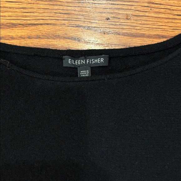 Eileen Fisher Black and Gray Poncho - Picture 4 of 10